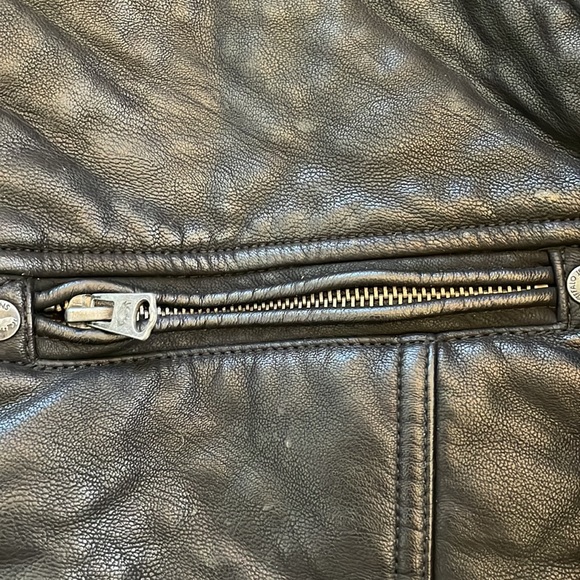 Black Vegan Leather Jacket - Picture 5 of 8